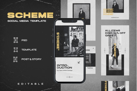Scheme - Instagram Stories &amp; Post Template