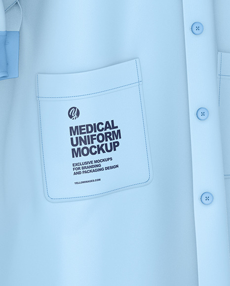 Medical Uniform Mockup Half Side View In Apparel Mockups On Yellow Images Object Mockups