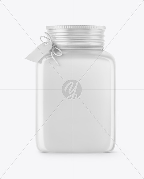 Free Glossy Ceramic Jar Mockup