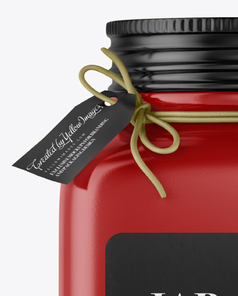 Glossy Ceramic Jar Mockup PSD #1