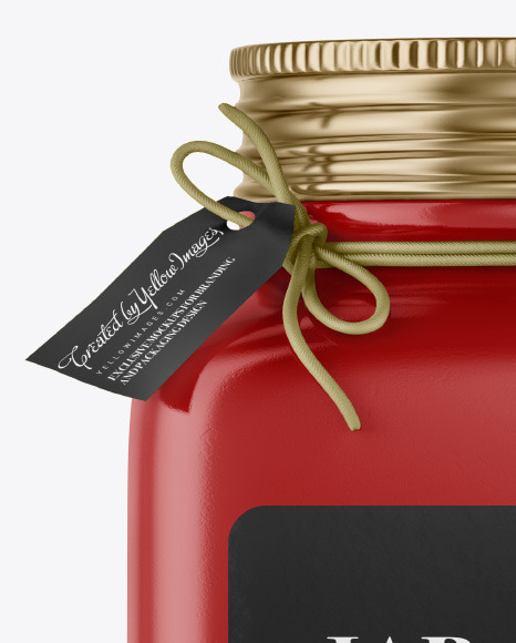 Glossy Ceramic Jar Mockup PSD #6