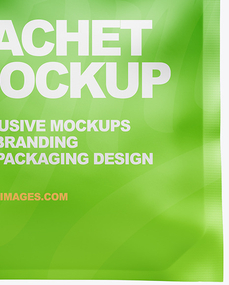 Matte Sachet Mockup PSD #7