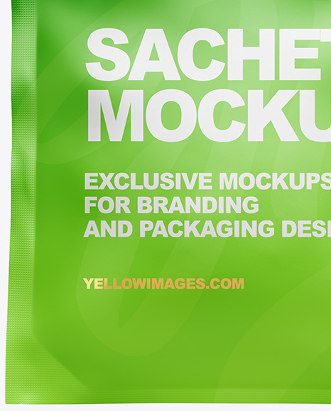 Matte Sachet Mockup PSD #5