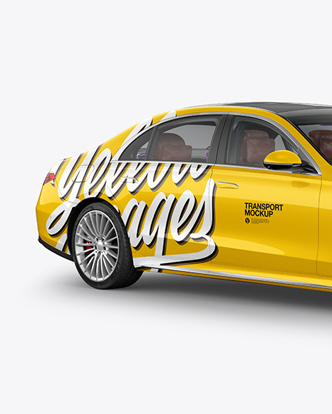 Luxury Car Mockup   Half Side View PSD #2