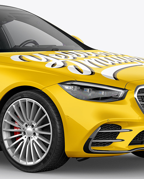 Luxury Car Mockup   Half Side View PSD #6