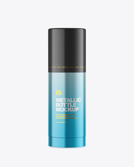 Metallic Bottle Mockup