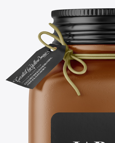 Matte Ceramic Jar Mockup PSD #1