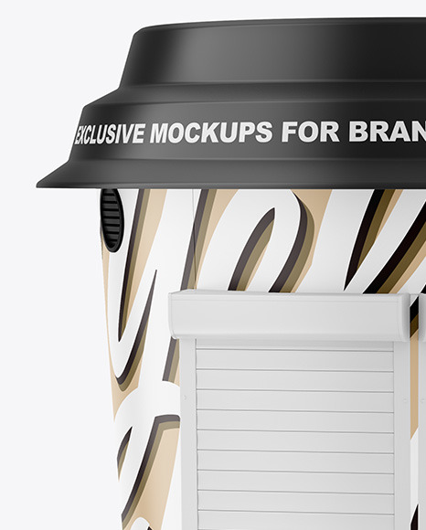 Matte Coffee Stall Mockup PSD #2