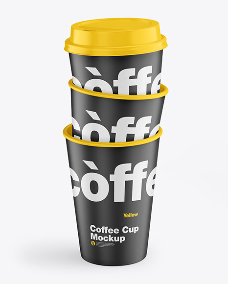 Matte Coffee Cups Mockup PSD #2
