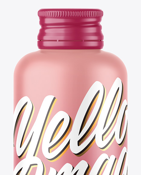 Matte Bottle w  Metallic Cap Mockup PSD #1