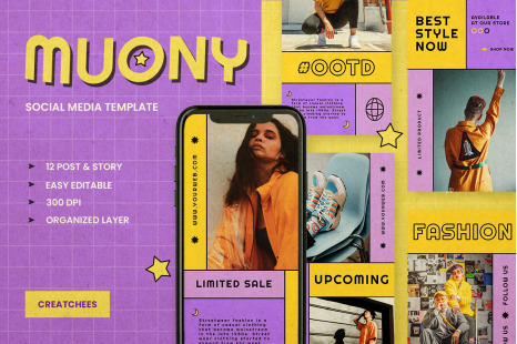 Muony  - Instagram Stories &amp; Post Template