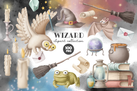 Wizard clipart collection