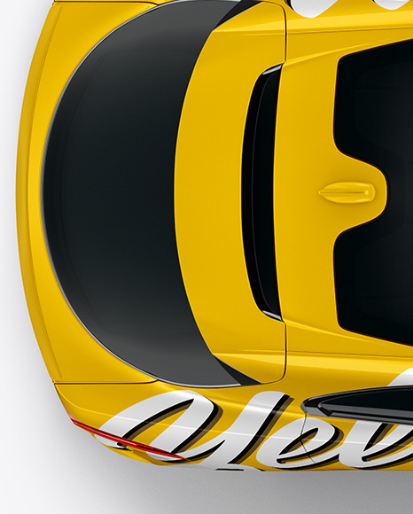 Electric Crossover SUV Mockup   Top View PSD #1