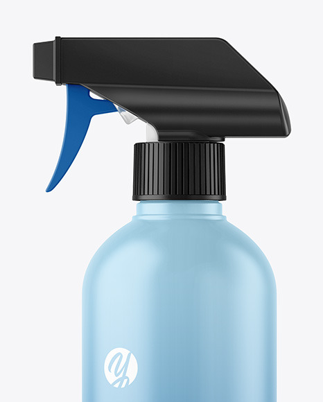 Matte Spray Bottle Mockup PSD #1