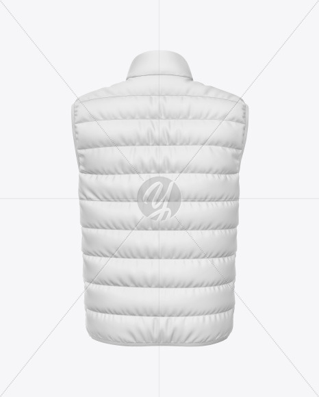 Download Matte Nylon Men S Down Vest Mockup In Apparel Mockups On Yellow Images Object Mockups