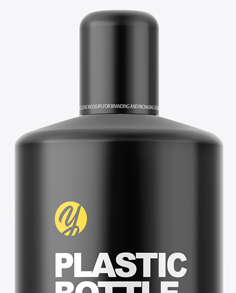 Matte Plastic Bottle Mockup PSD #2