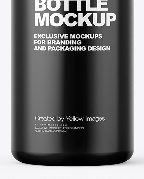 Matte Plastic Bottle Mockup PSD #1