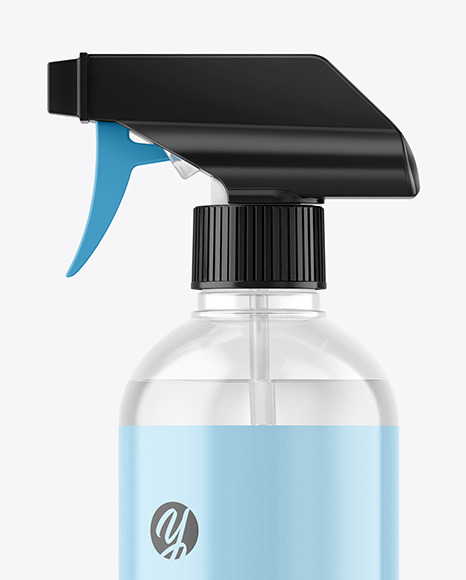 Clear Spray Bottle Mockup PSD #2