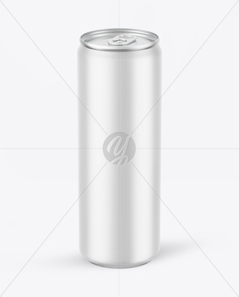 Matte Drink Can Mockup