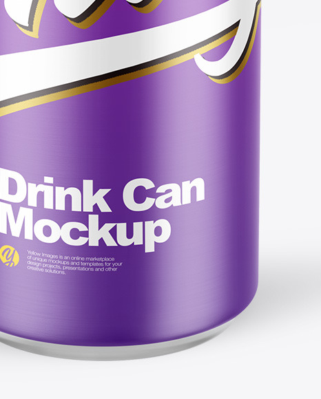 Matte Drink Can Mockup PSD #6