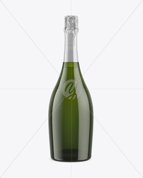 Download Green Glass White Wine Bottle Mockup In Bottle Mockups On Yellow Images Object Mockups