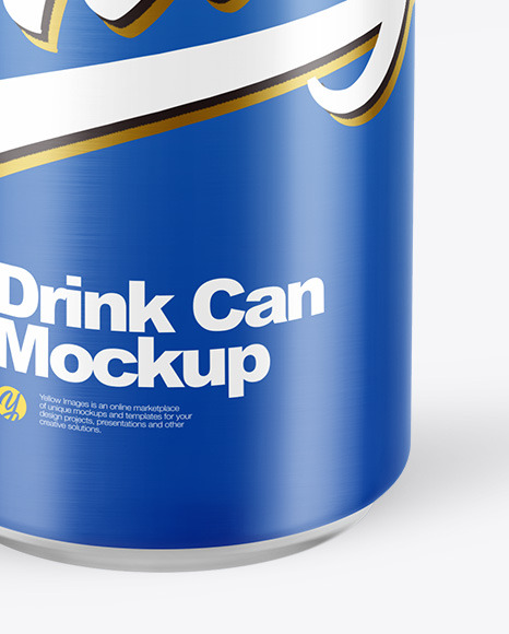 Glossy Drink Can Mockup PSD #6