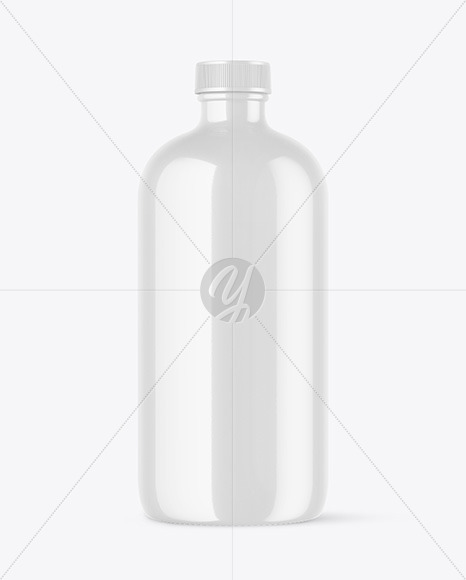 Download Glossy Bottle Mockup In Bottle Mockups On Yellow Images Object Mockups