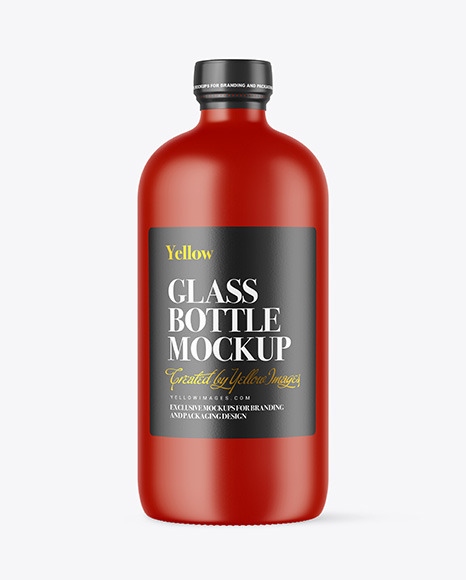 Matte Bottle Mockup PSD #2