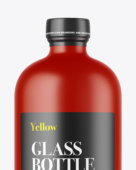 Matte Bottle Mockup PSD #6