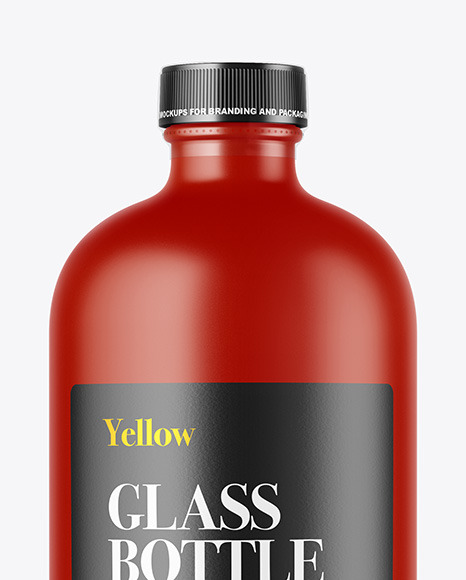 Matte Bottle Mockup PSD #7