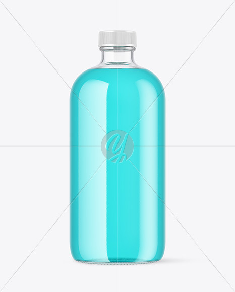 Color Liquid Bottle Mockup