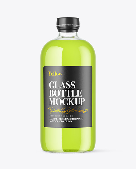Color Liquid Bottle Mockup PSD #2