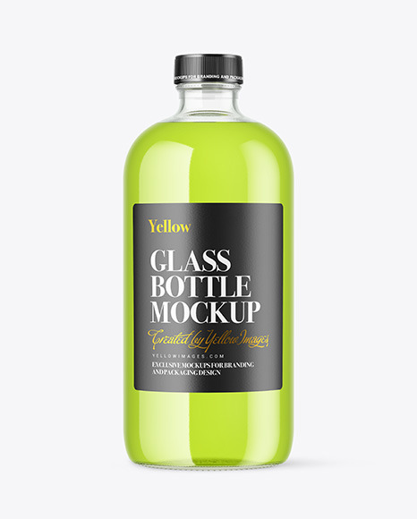 Color Liquid Bottle Mockup PSD #1