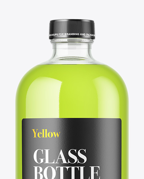 Color Liquid Bottle Mockup PSD #7