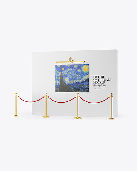 Canvas Picture on the Wall Mockup