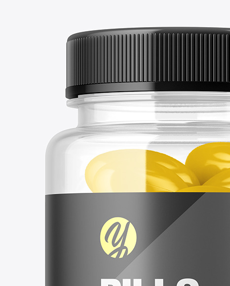 Clear Pills Bottle Mockup PSD #1