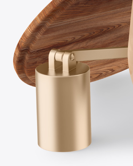 Glossy Candle w  Wooden Cap Mockup PSD #2