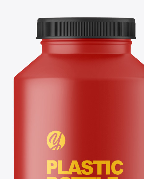 Matte Plastic Bottle Mockup PSD #2