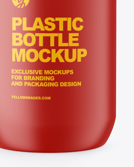 Matte Plastic Bottle Mockup PSD #1