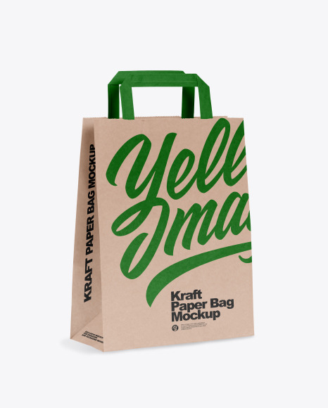 Kraft Paper Shopping Bag Mockup PSD #2