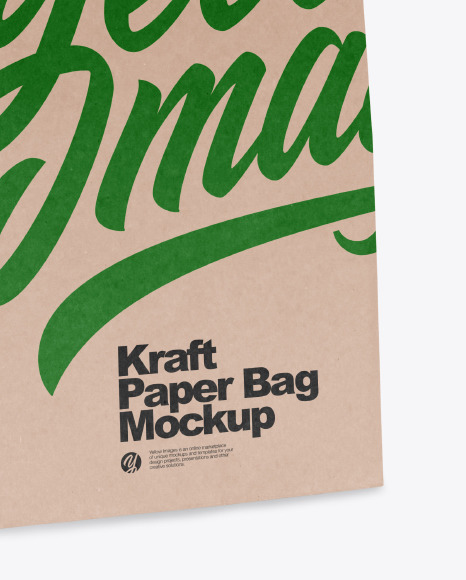 Kraft Paper Shopping Bag Mockup PSD #4