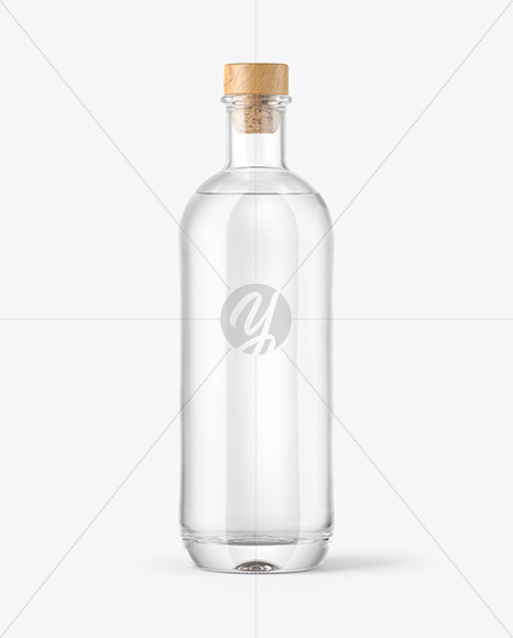 Download Clear Glass Vodka Bottle Mockup Free Mockups