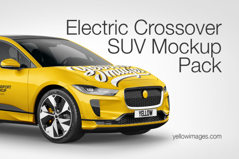 Electric Crossover SUV Mockup  Pack