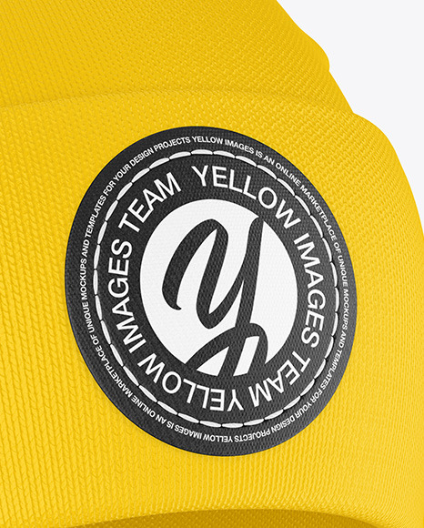 Download Winter Hat Mockup In Apparel Mockups On Yellow Images Object Mockups