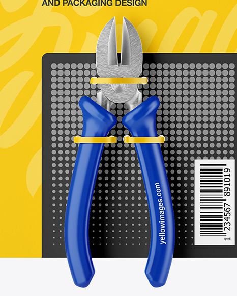 Cutting Pliers Mockup   Front View PSD #1