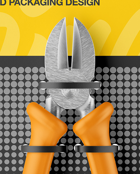 Cutting Pliers Mockup   Front View PSD #6