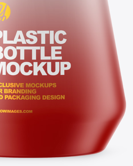 Matte Plastic Bottle Mockup PSD #1