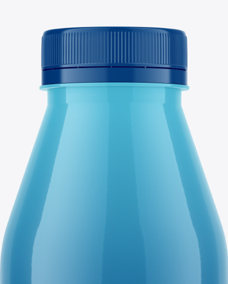 Glossy Plastic Bottle Mockup PSD #2