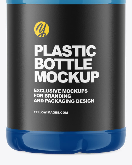 Glossy Plastic Bottle Mockup PSD #1