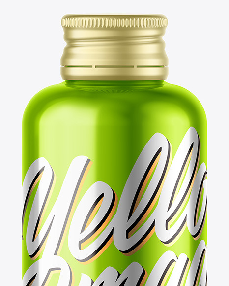 Metallic Bottle Mockup PSD #2